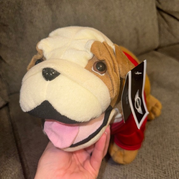 MINI Cooper Bulldog Plush Toy Stuffed Animal Dog NWT 2012 RED MINI Collectible - Picture 7 of 12
